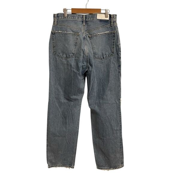 RE/DONE 90"s Comfy Jeans Ripped Distressed Button Fly High Rise Size 28 - Picture 6 of 9